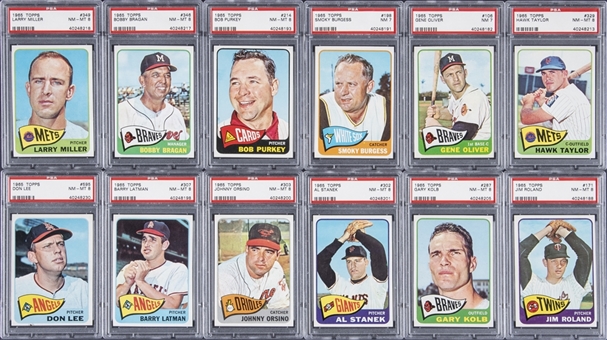 1965 Topps Baseball PSA-Graded High Grade Collection (46) 